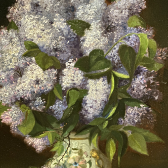 Карцов Н., Натюрморт с сиренью, 1898 г.